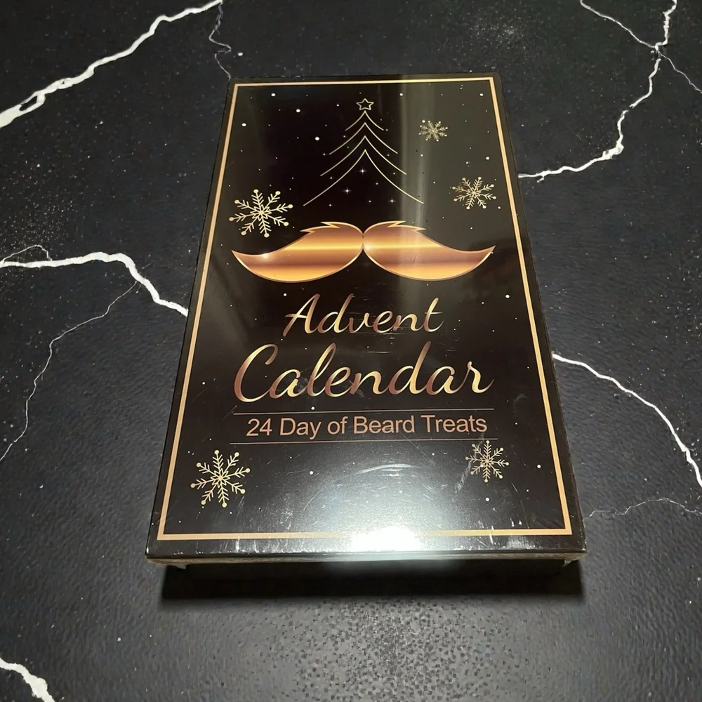 Advent Calendar for Beard Care - Black and Gold